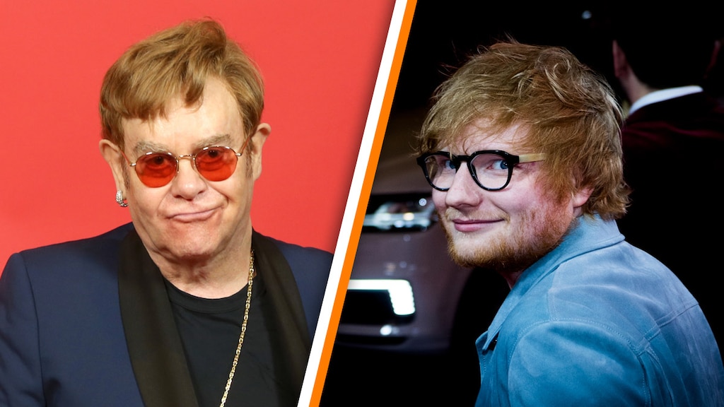 Ed Sheeran gaf Elton John gigantische marmeren penis cadeau