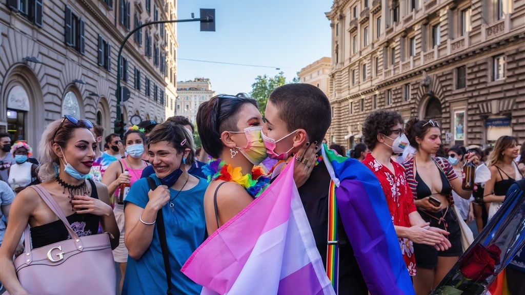 Het gesteggel over het wetsvoorstel en de inmenging van het Vaticaan leidde tot protesten door heel Italië deze zomer, zoals hier in Rome.