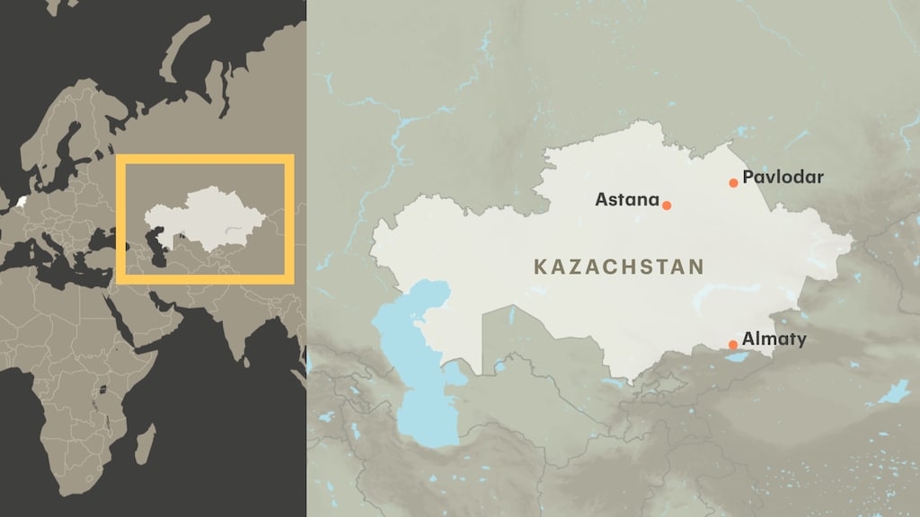 Aron Atabek zat de laatste jaren in Pavlodar in de gevangenis. Almaty is zijn woonplaats. De hoofdstad van Kazachstan is Astana.