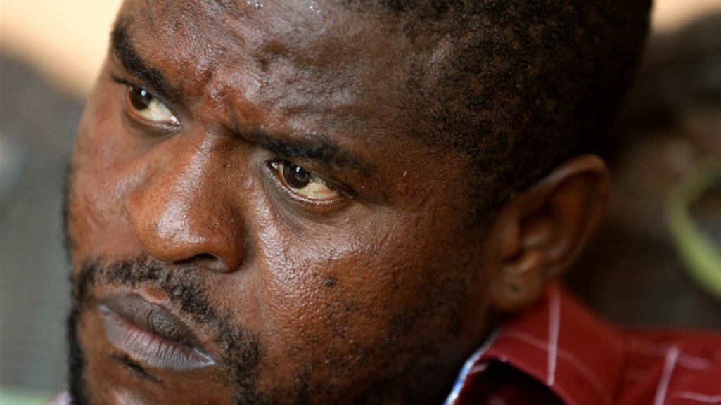 Jimmy Cherizier tijdens een interview met AP