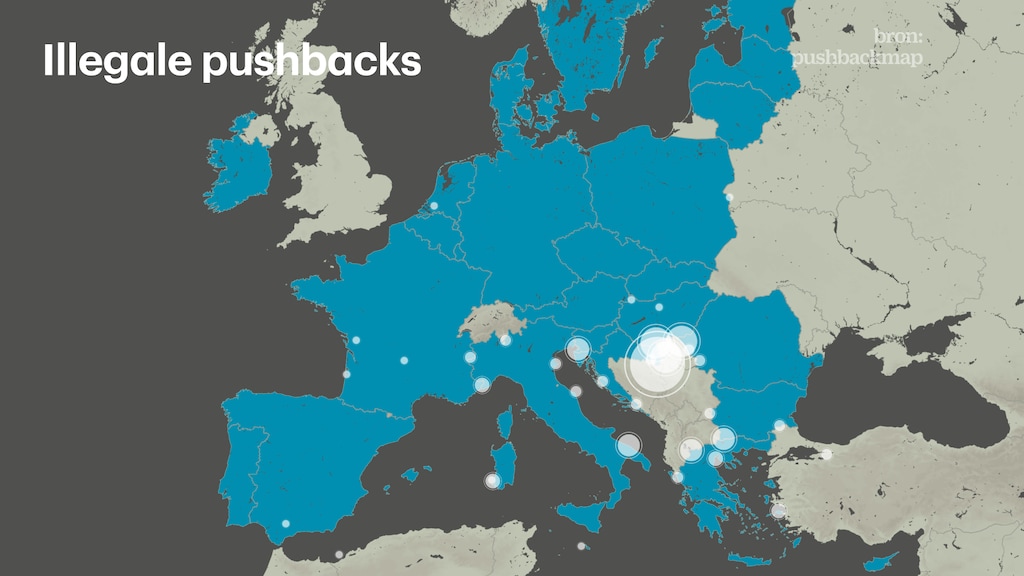 Plekken waar illegale pushbacks plaatsvinden