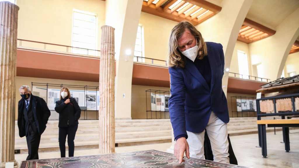 Eeuwenoud Romeins mozaïek stond jarenlang als koffietafel in appartement VS