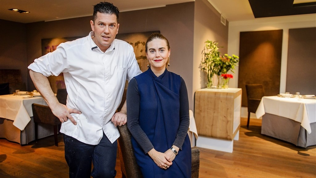 Jacob Jan Boerma en zijn vrouw Kim Veldman van het inmiddels gesloten driesterrenrestaurant De Leest.