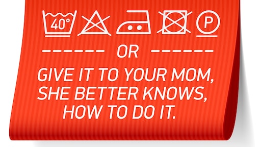 Aha! Dit is de betekenis van de icoontjes op het waslabel