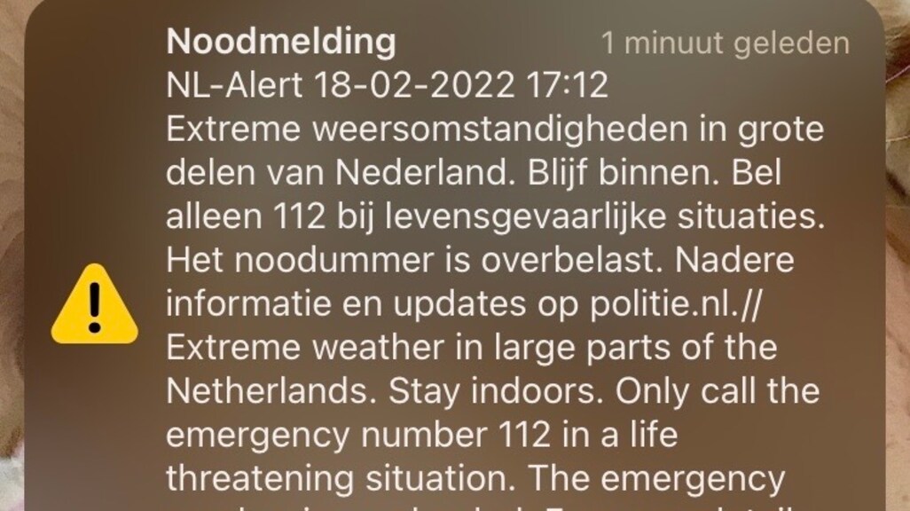 Derde dode door storm Eunice, weer in Amsterdam