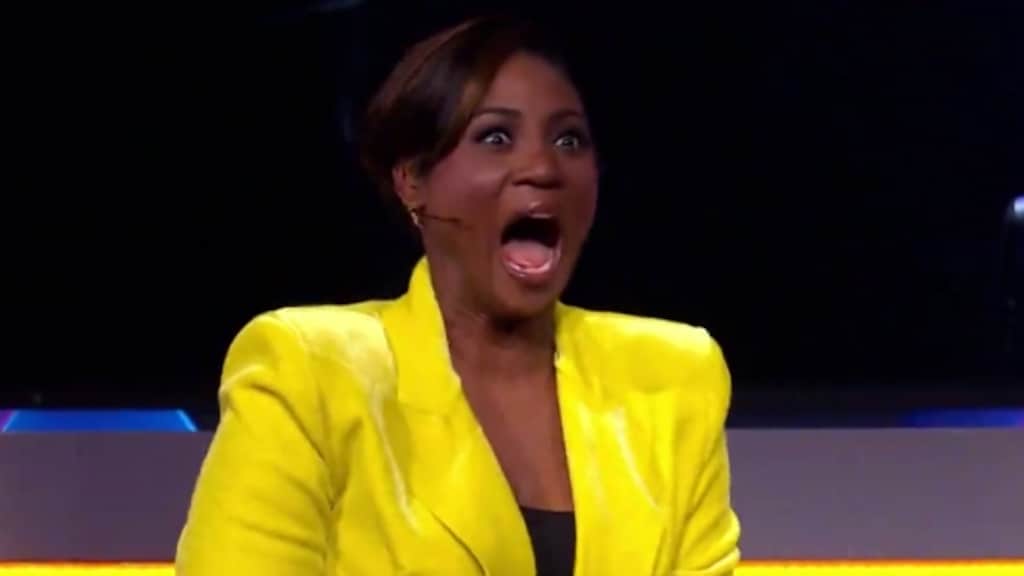 Edsilia Rombley moet aan het zuurstof na sexy striptease