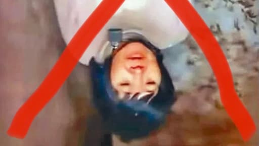 Op de kop, kruis erdoor: zo glipte foto geketende Chinese vrouw door de censuur