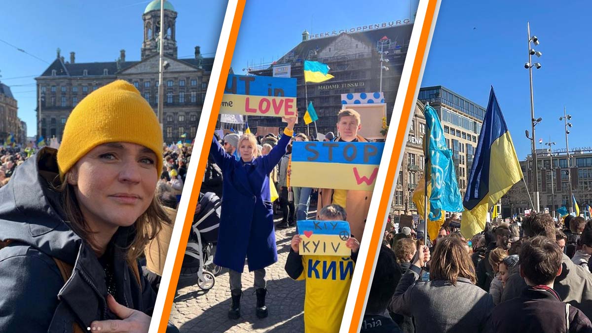 BN'ers slaan handen ineen bij protest voor Oekraïne  