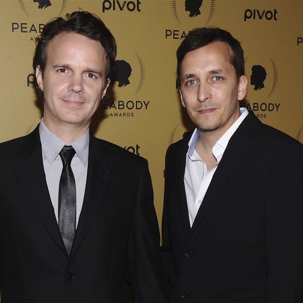 Archieffoto van Brent Renaud (rechts), samen met zijn broer Craig Renaud.