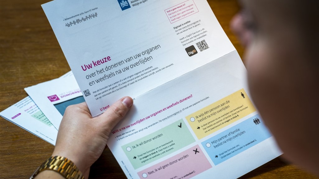 Gevolgen van niet invullen donorregister voor veel mensen onduidelijk