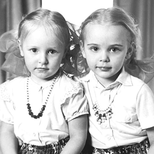 Maria en Katerina tijdens de periode dat de familie in Dresden woonde.