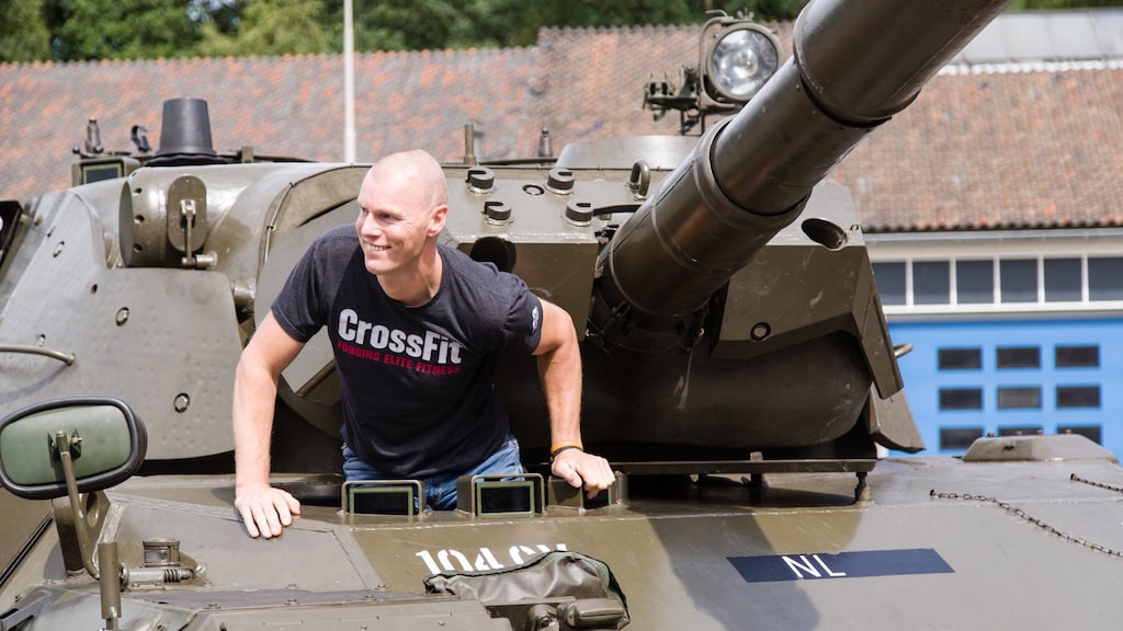 Sebastiaan terug in de tank.