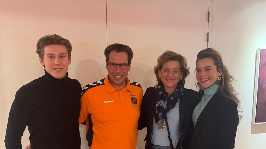 Het gezin Konter: zoon Ritchell, Robert, Jolanda en dochter Sherilyn.