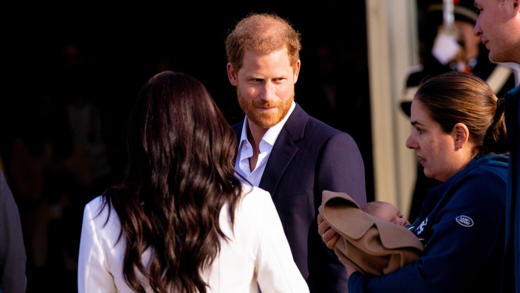 Meghan, Harry, Bertine en baby Liva.