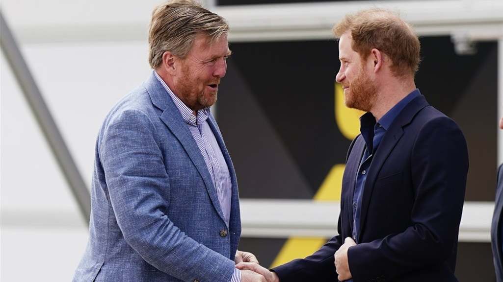 Koning Willem-Alexander en prins Harry