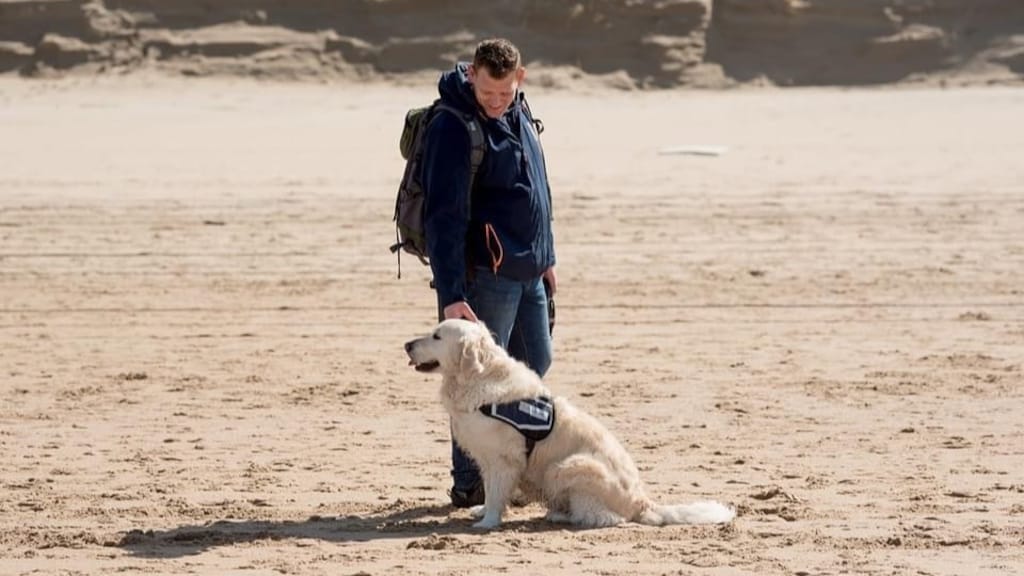 Ronald met zijn 'maatje' Preston.