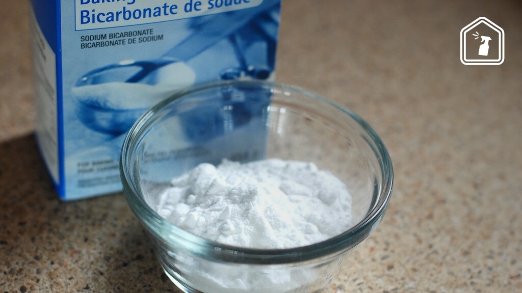 glas schoonmaken met baking soda