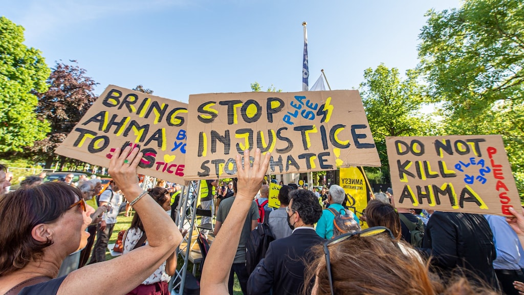 Deze week werd er onder meer in Brussel geprotesteerd om Djalali vrij te krijgen.