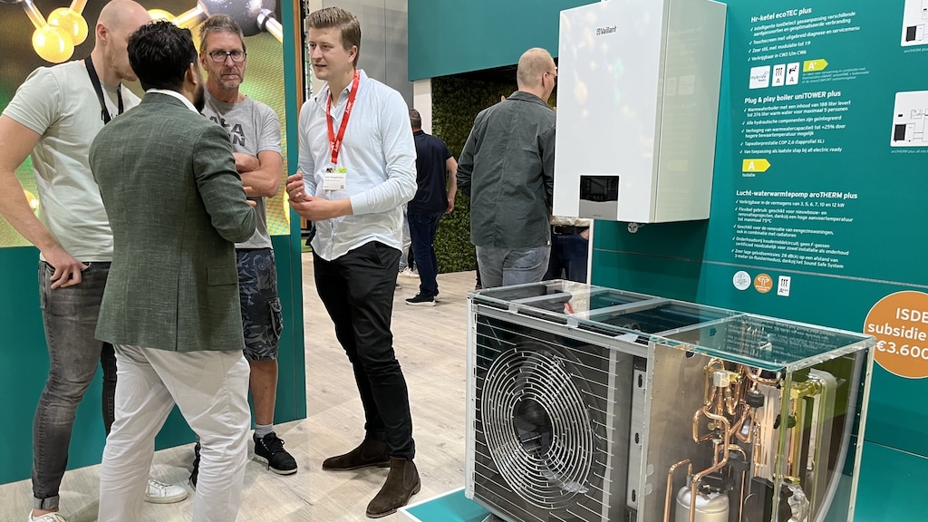 Allerlei innovatieve warmtepompen op een beurs deze week in Utrecht.