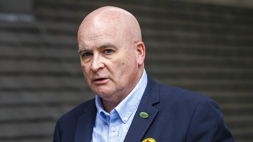 Vakbondsleider Mick Lynch