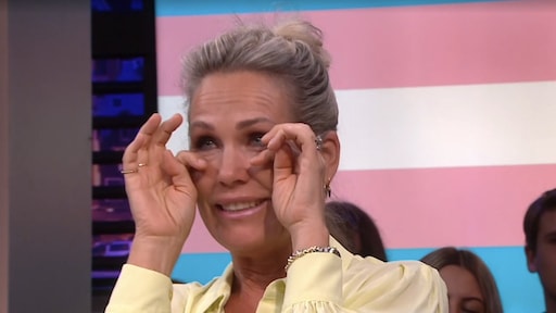 Tanja Jess in tranen: 'Trots dat mijn dochter transgender is'