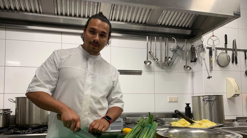 Enzo Salatiello (28) verdient 'lekker' als freelance kok