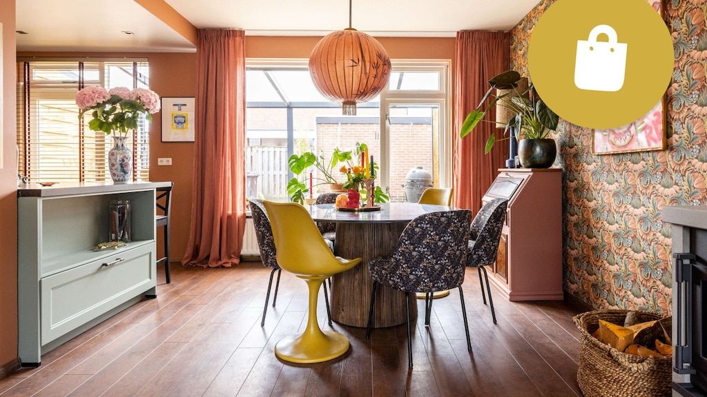 Shop The Look: het kleurrijke bloemenhuis van Rob en Lotte