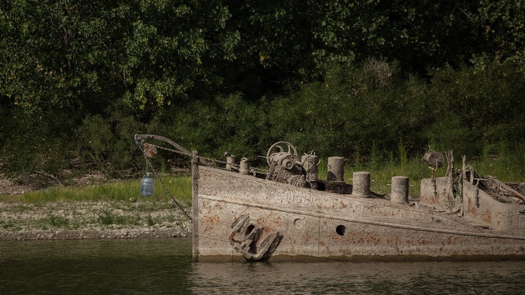 De Ostiglia zonk in de Tweede Wereldoorlog en is nu aan de oppervlakte gekomen.