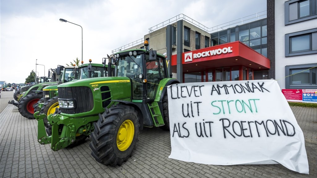 Boerenblokkade bij grootvervuiler Rockwool Roermond afgelopen