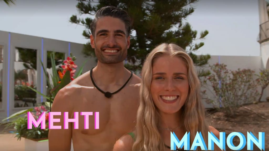 Mehti en Manon uit Love Island