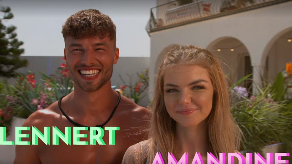 Lennert en Amandine uit Love Island