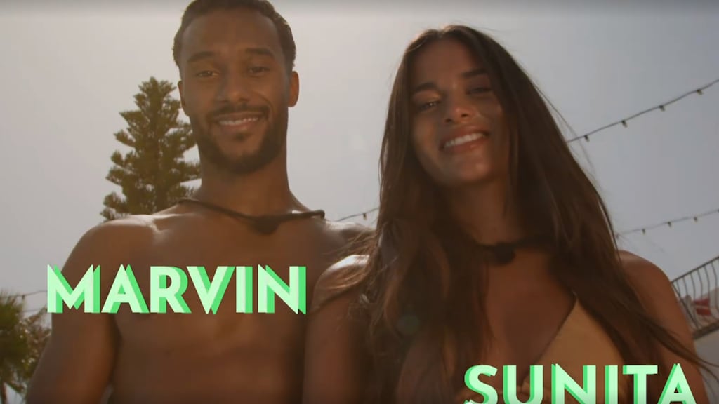 Marvin en Sunita uit Love Island