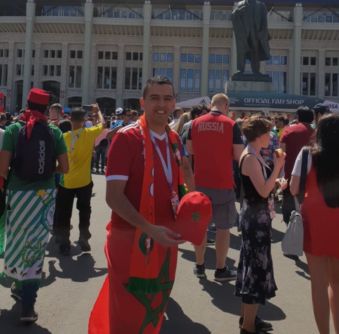 Hicham op het WK in Rusland.