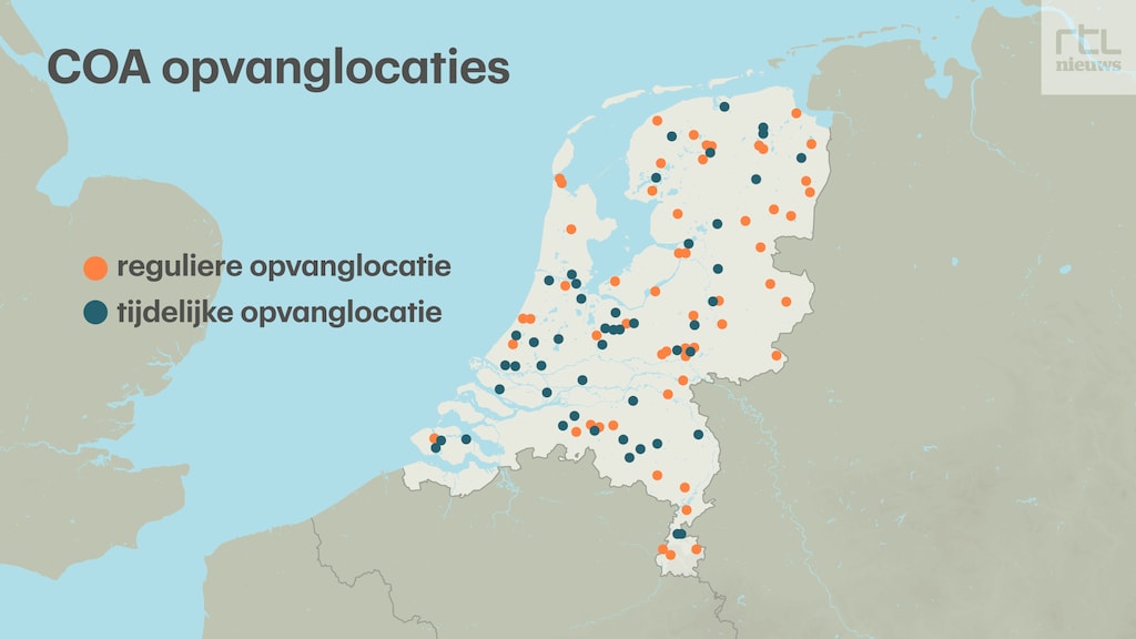 In Nederland zijn er verspreid over het land ongeveer 140 azc's.