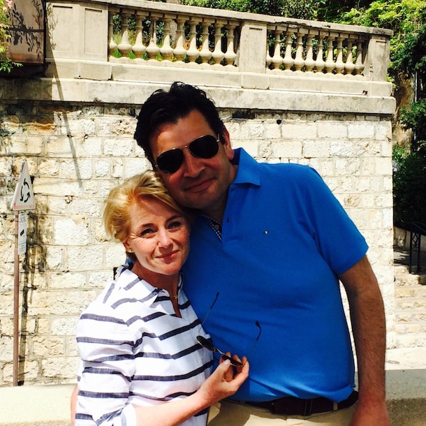 Jean-Pierre met zijn vrouw, die eveneens gezonder is gaan leven.