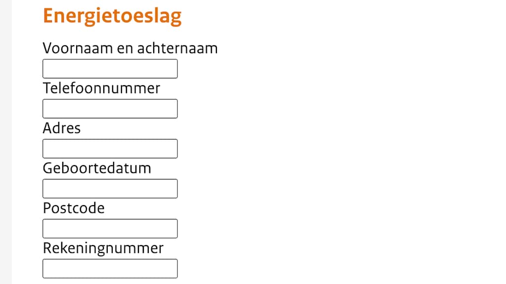 De informatie die door de criminelen wordt gevraagd.