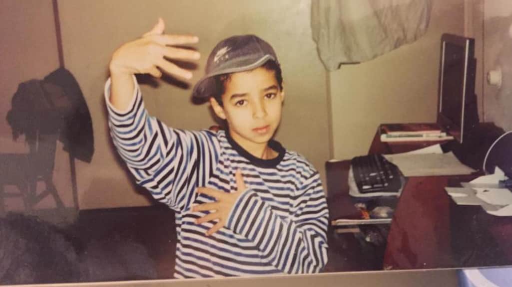 Redouan als klein jongetje, thuis in Overvecht.