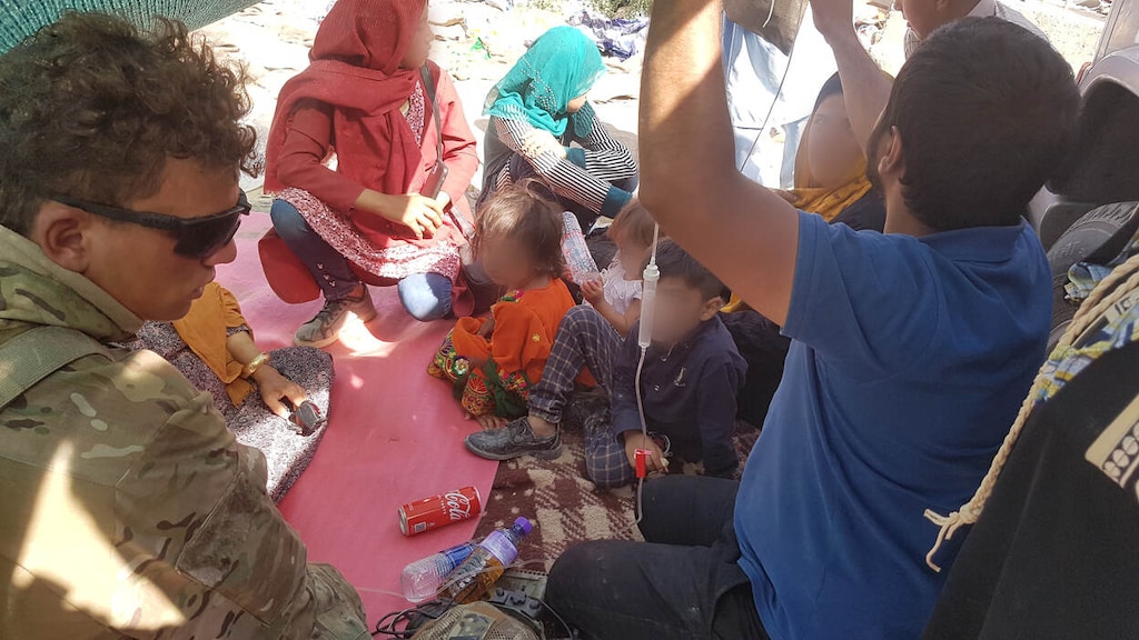 Simmie aan het werk vorig jaar in Kabul