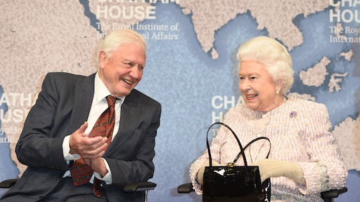 David Attenborough zal lach van de Queen nooit vergeten