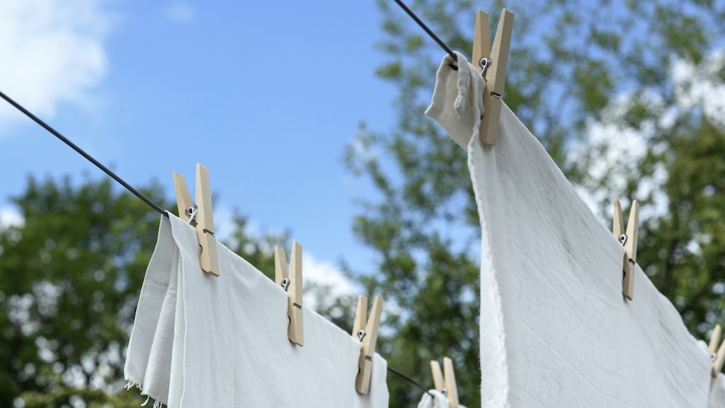 De goedkoopste manier om je was te drogen.