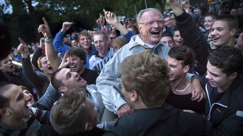 Aan het begin van de avond was de sfeer nog goed.