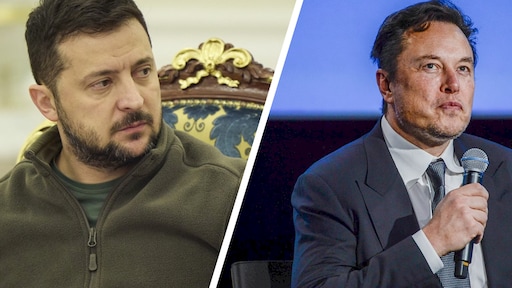 Zelenski haalt op Twitter vol uit naar Musk: steun je Oekraïne of Rusland?