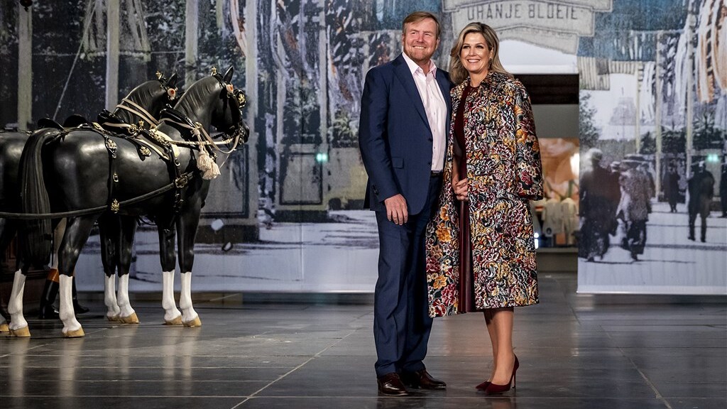 Willem-Alexander en Máxima in De Nieuwe Kerk in Amsterdam