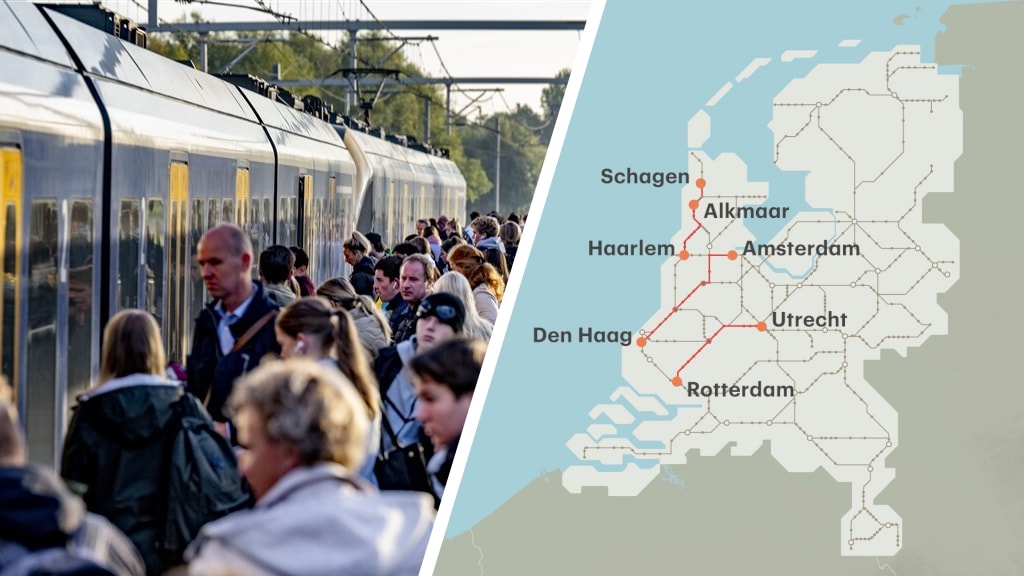Op deze trajecten rijden vanaf vandaag minder treinen
