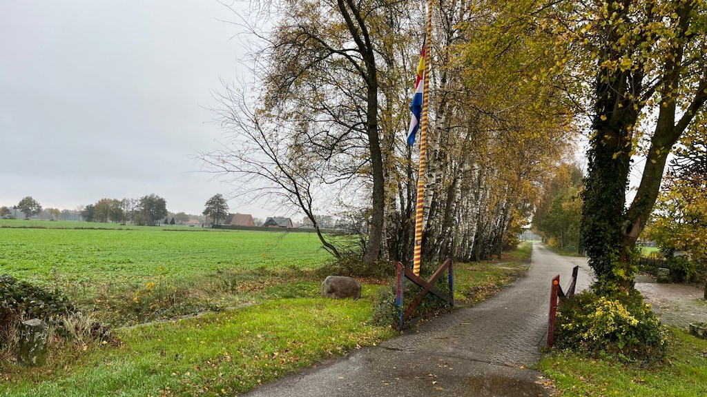 Smalle grensovergang naar Duitsland in de gemeente Tubbergen.
