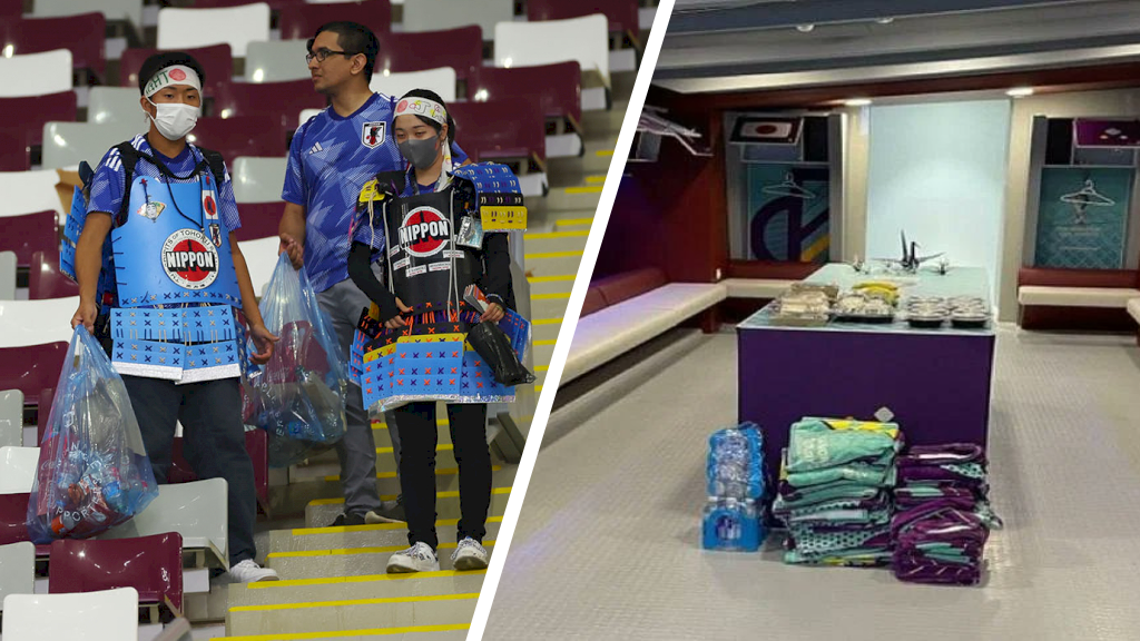 Japanse fans maken tribunes schoon, spelers de kleedkamer: 'Zo zijn ze gewoon'