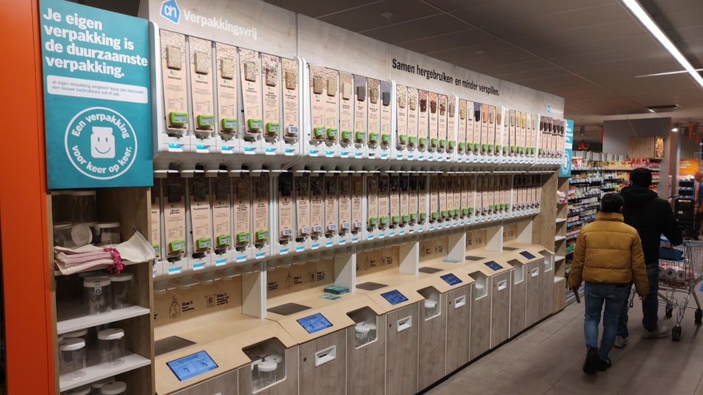 AH Verpakkingsvrij nog geen succes: 'Bal ligt bij de consument'