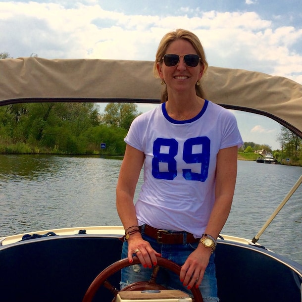 Petra ten tijde van haar relatie met Olivier.