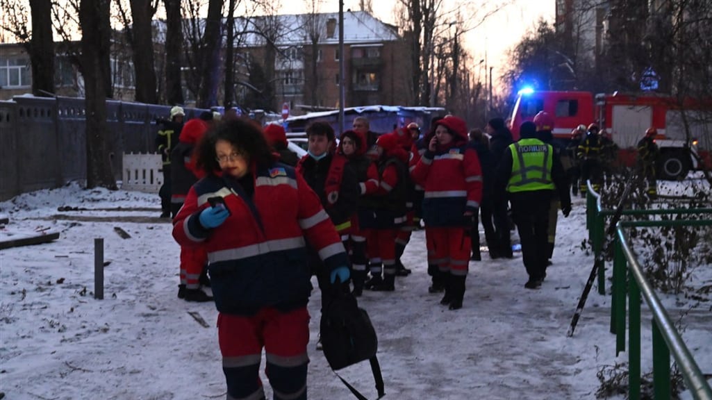 Explosies in centrum Kiev, Oekraïne meldt dertien droneaanvallen door Rusland
