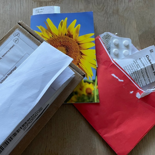De medicijnen die Schouw-Naphegyi kreeg opgestuurd.